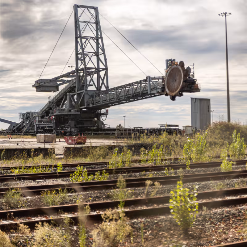 Une roue pelle de la centrale de Cordemais