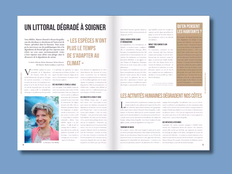Extrait du journal "Un littoral dégradé à soigner" 