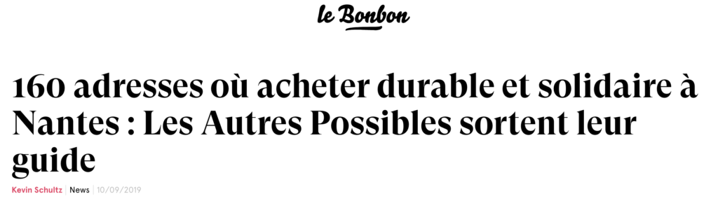 Article Le Bonbon